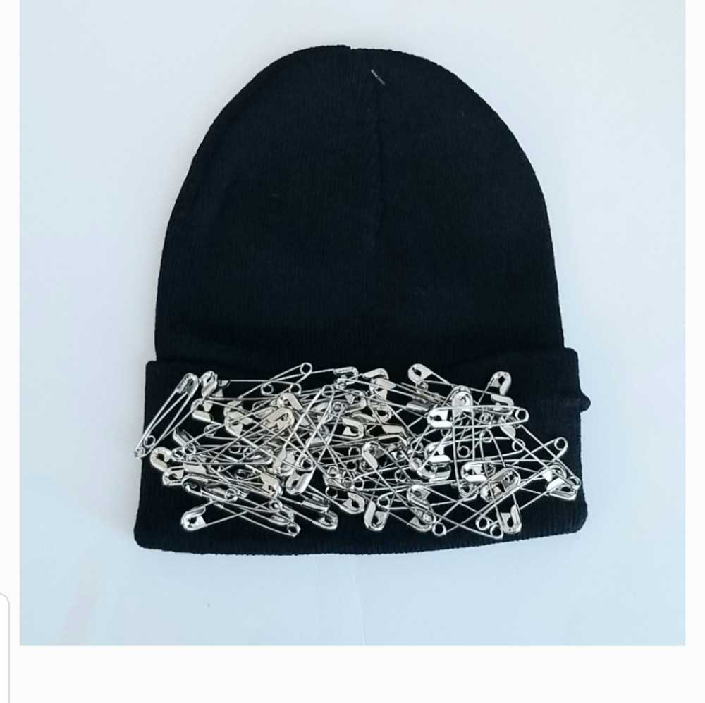 Black Punk Goth beanie